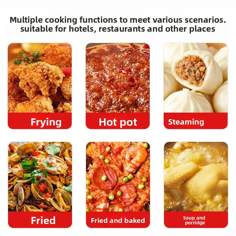 3500W Induction Cooker, Multi-function Single Burner, Waterproof LCD Display, Commercial Electric Stove, 10 Temperature Settings