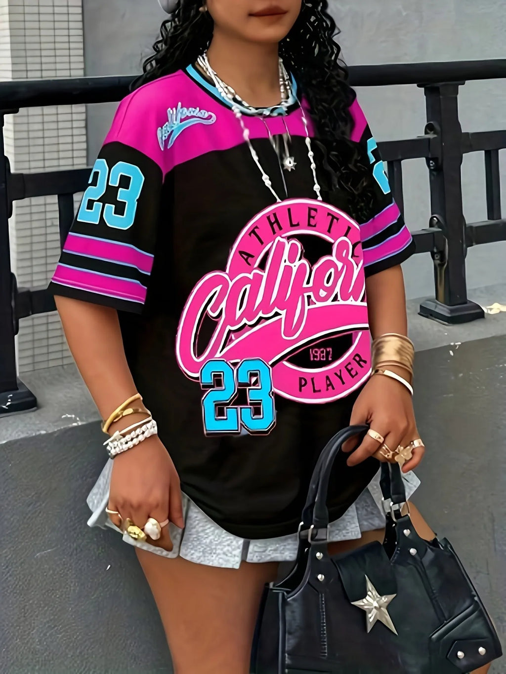2026 Summer New Street Style Sports Fashion Casual Comfortable Versatile 3D Letter Printing Women's T-shirt