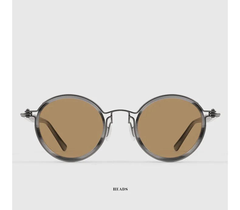 Polarized Sunglasses Men UV400 Protective Driving Spectacles Handmade Titanium Acetate Sun Glasses Photochromic Outdoor Eyewear