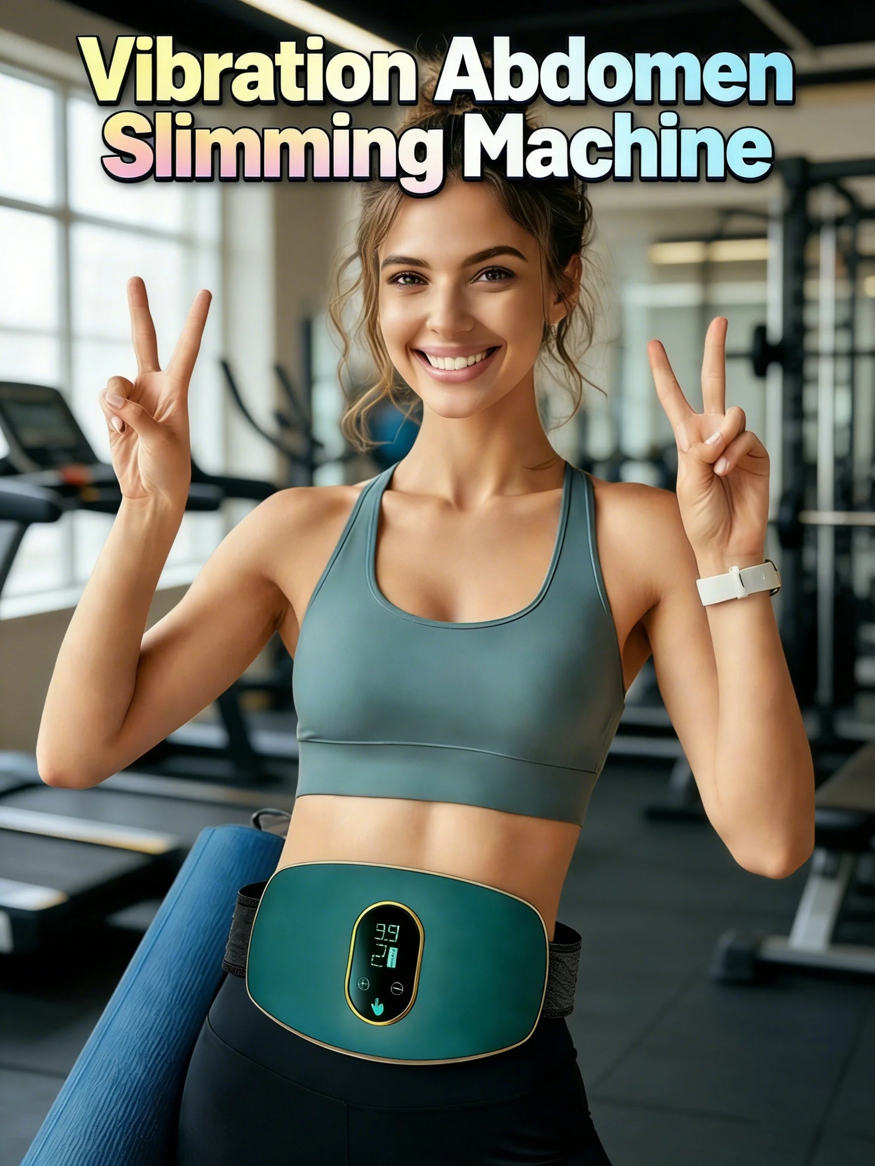 Vibration Abdomen Slimming Machine Weight Loss Lazy Big Belly Thin Waist Stovepipe Fat Burning Abdominal Massage Fitness Equip 8