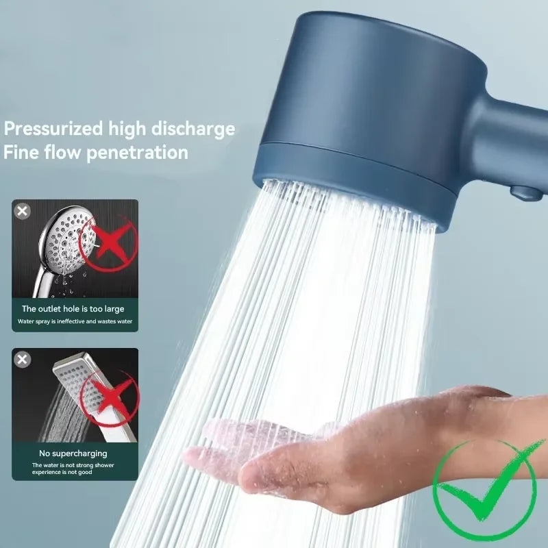 For Xiaomi 5 Modes Water Saving Shower Head Adjustable High Pressure Showerhead Handheld Spray Hangable Bathroom Accessories ﻿