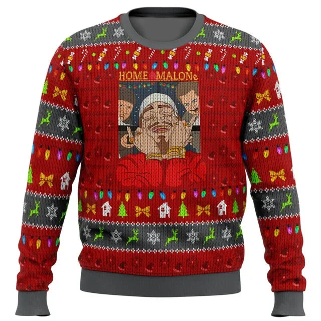 Autumn and Winter Merry Christmas Home Alone Ugly Christmas Sweater Cartoon Anime Women Men Pullover Tops Hoodie Sweatshirt