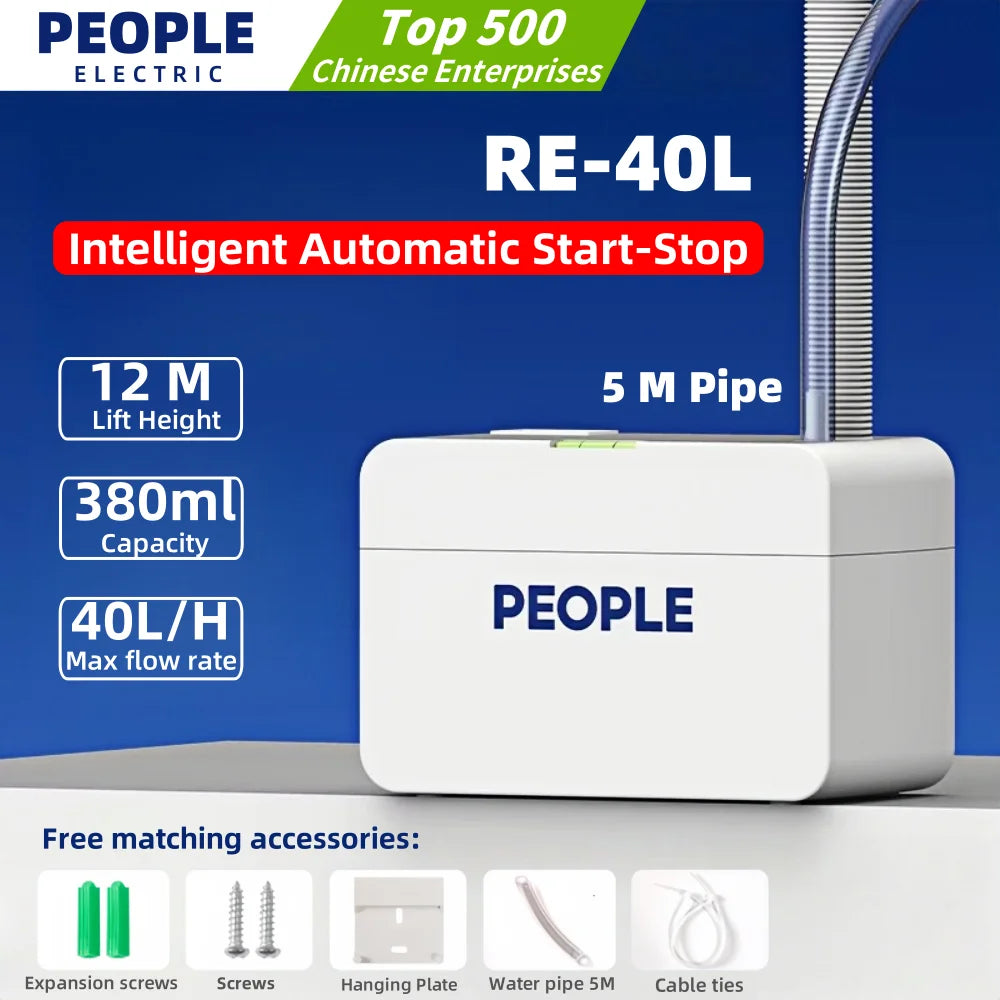 220V 24L/H 40L/H Automatic Ultra-quiet Condensate Pump With 5m Pipe Condensate Lift Pumps 1-3P On-hook Air Conditioner Drainage