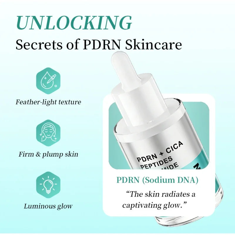 PDRN Centella Asiatica Essence Deep Moisturizing Hydrating Facial Serum Gentle Nourishing Cream Daily Skincare Set