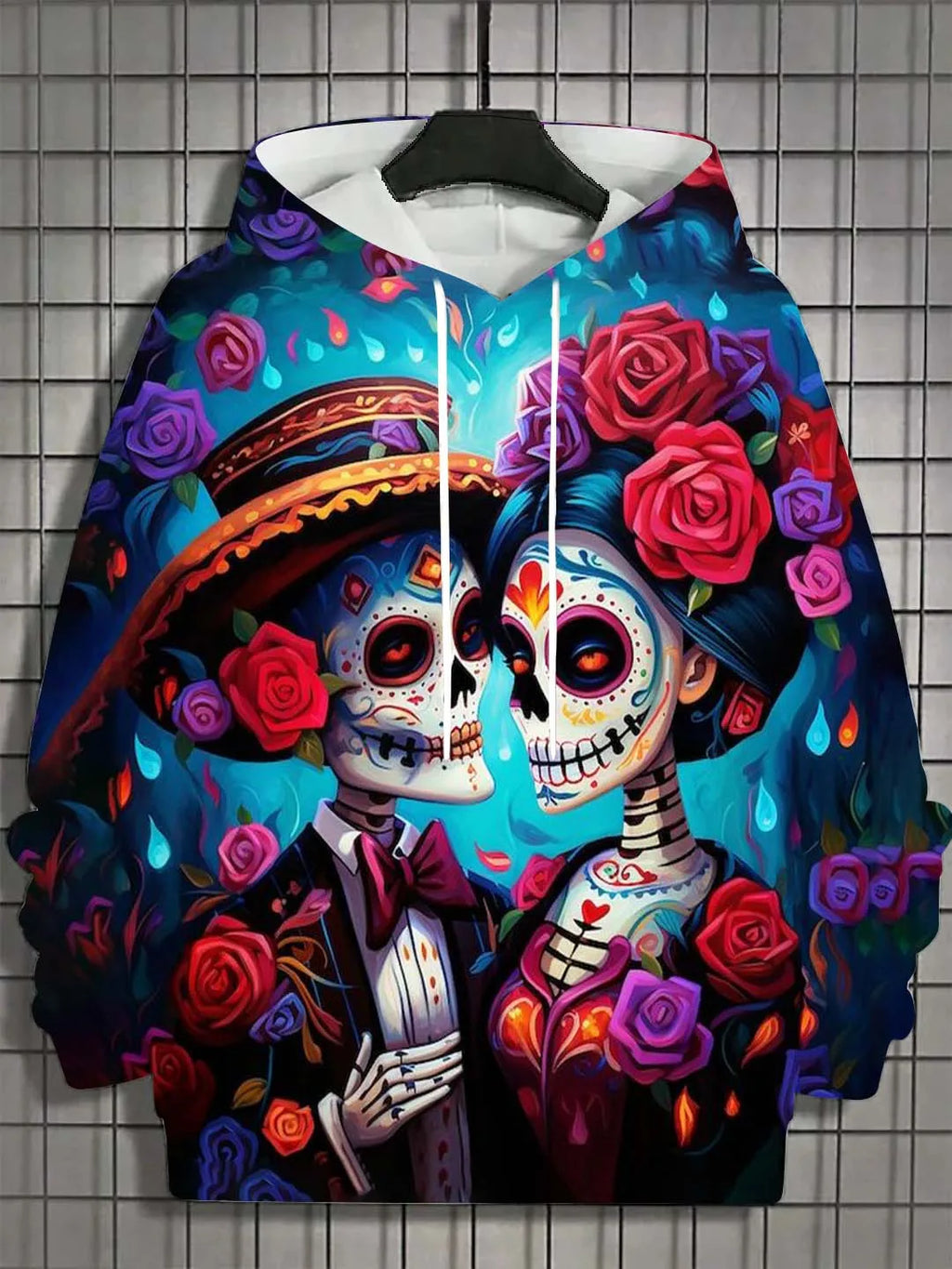 Women's Hoodie for Girls Autumn Fashion Men's Long Sleeve Tops Casual Women Clothes Horror Undead Woman Pattern 3D Unisex Tops