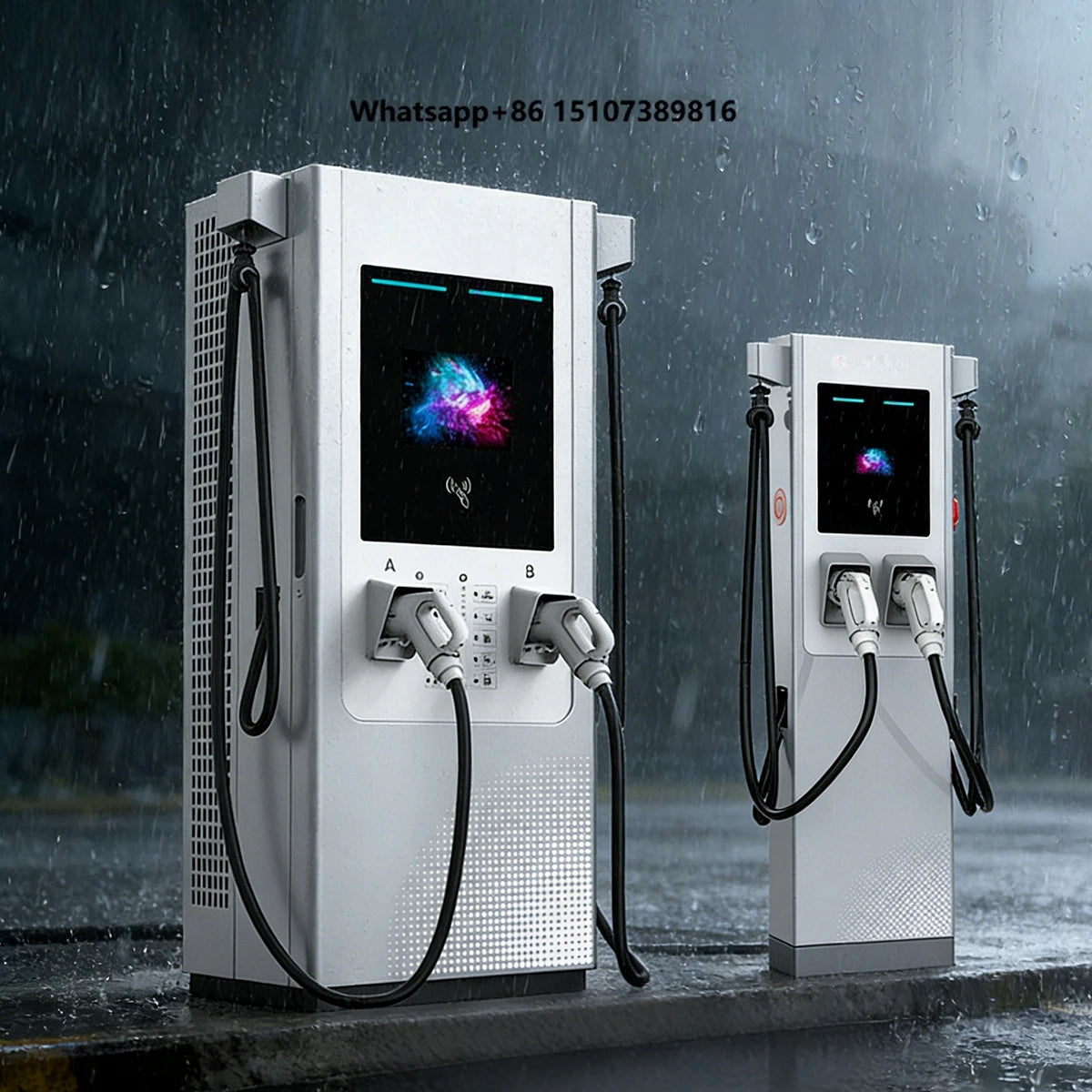 240KW Split DC Fast Charging Pile With Lcd Screen Commercial and Industrial GB/T CCS2 CHAdeMO Dc Ev Charger Station