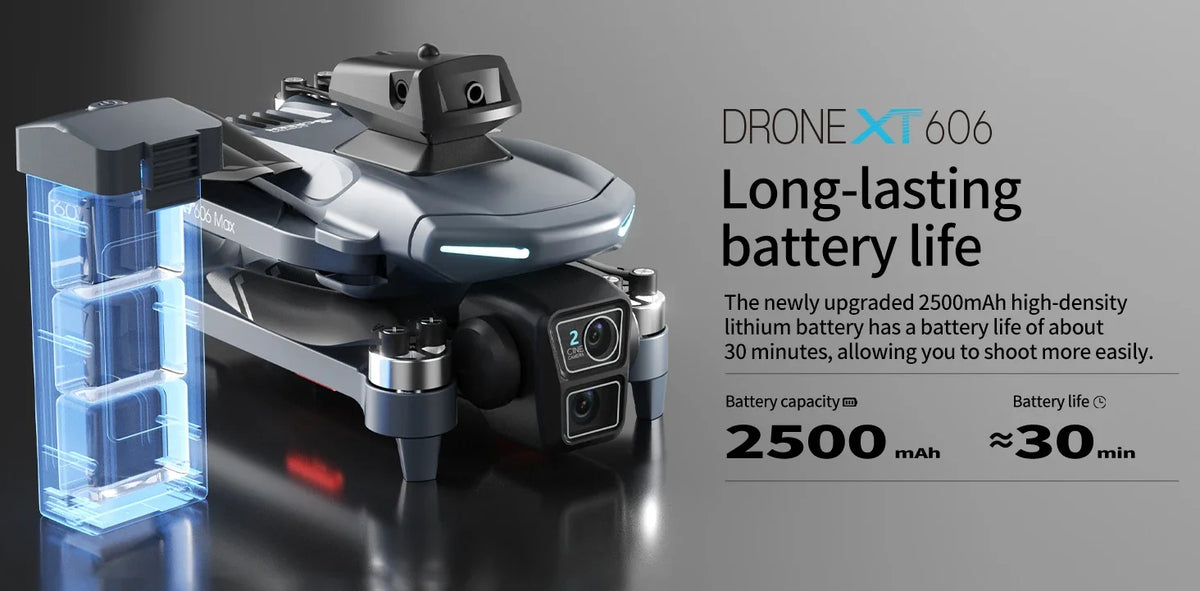 Original NEW XT606 GPS Drone 8K HD Professional dual camera 5G WIFI FPV Obstacle Avoidance Brushless RC Quadcopter Dron toys