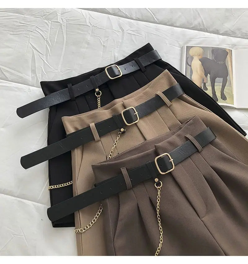 Women's Summer Suit Shorts 2025 New Korean Version Slim High Waist Casual