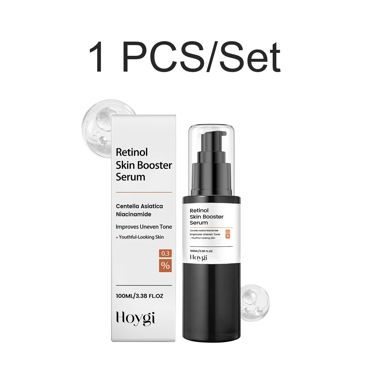 100ml Retinol Skin Booster Serum Hydrating Face Serum Fine Lines Shrinking Pores Firming Skincare Mild Ingredients Serum