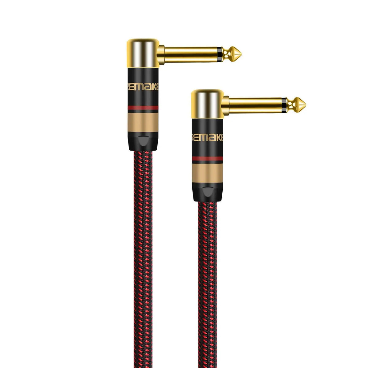 DREMAKE Premium 6.5mm to 6.5mm Guitar Audio Cable Mono 6.35mm Quarter Inch Male to Male Instrument Patch Cord for Bass E-Piano
