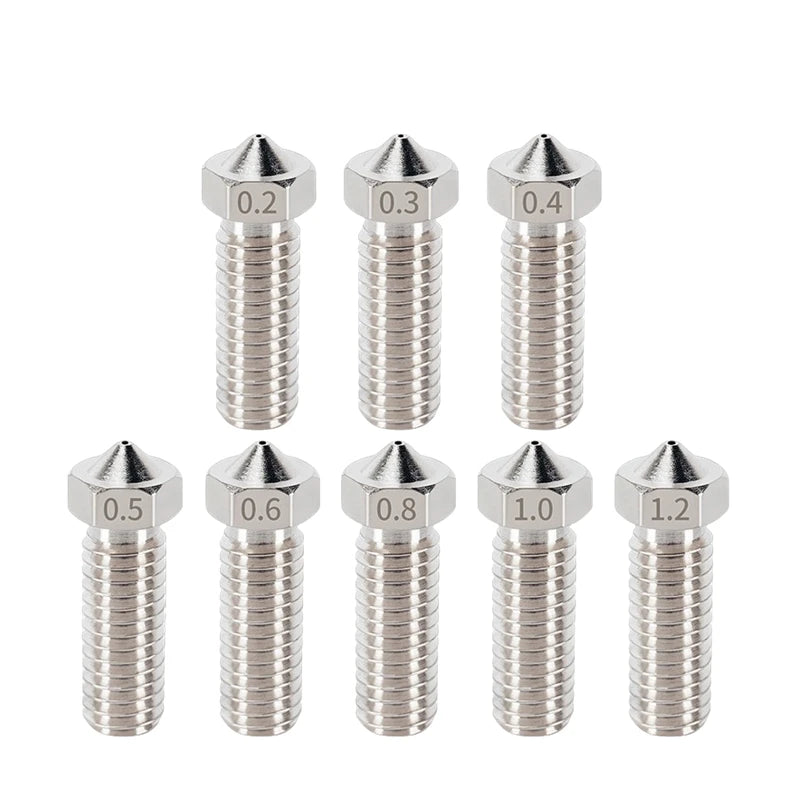 Volcano Nozzle For Artillery Sidewinder X1 & X2 Genius Pro Vyper Kobra Plus, Max 1.75mm Filament M6 Thread Hotend Brass Nozzles