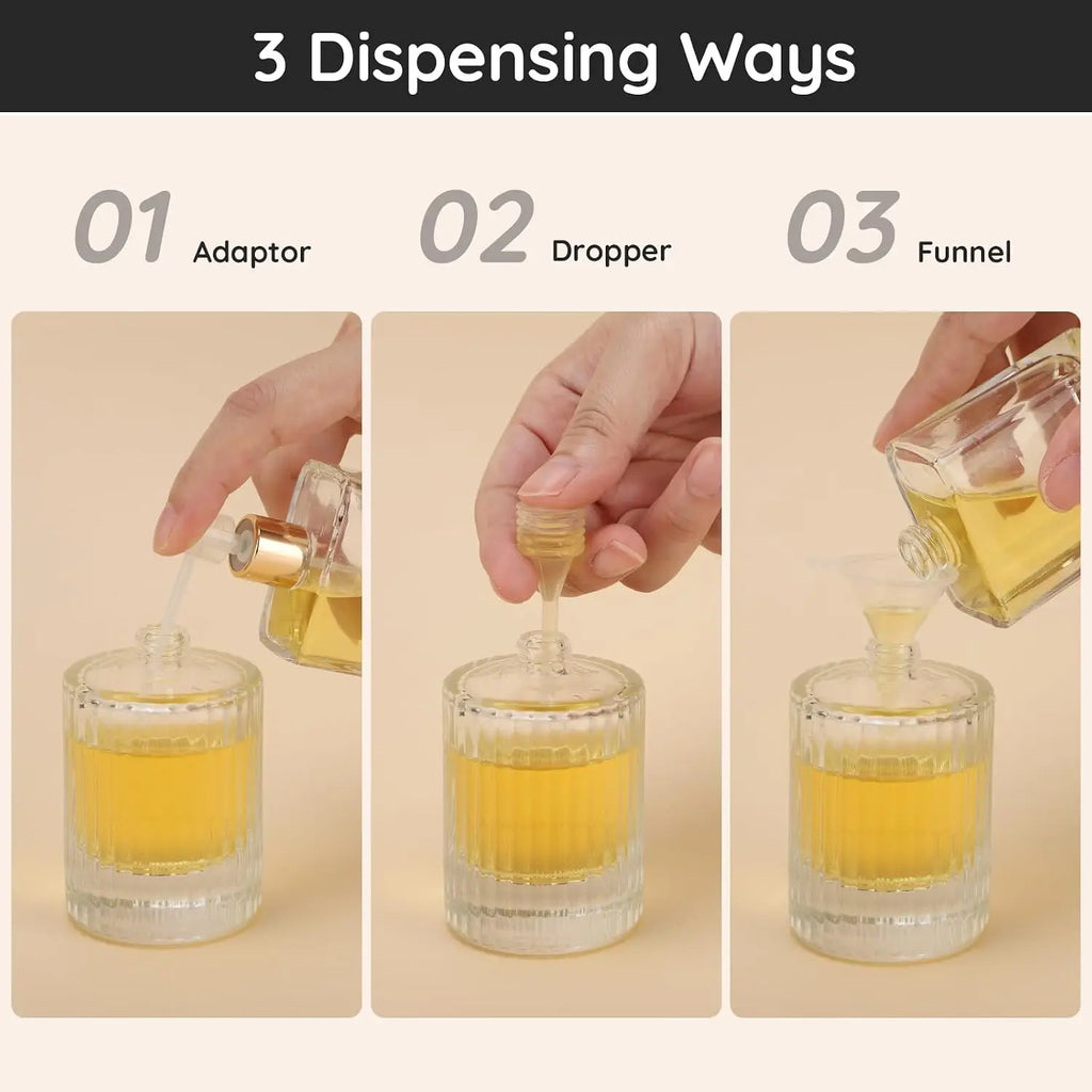 30/50/100ML Travel Spray Bottle Refillable Round Glass Perfume Spray Bottles Empty Atomizer Vintage Cologne Sample Toiletries