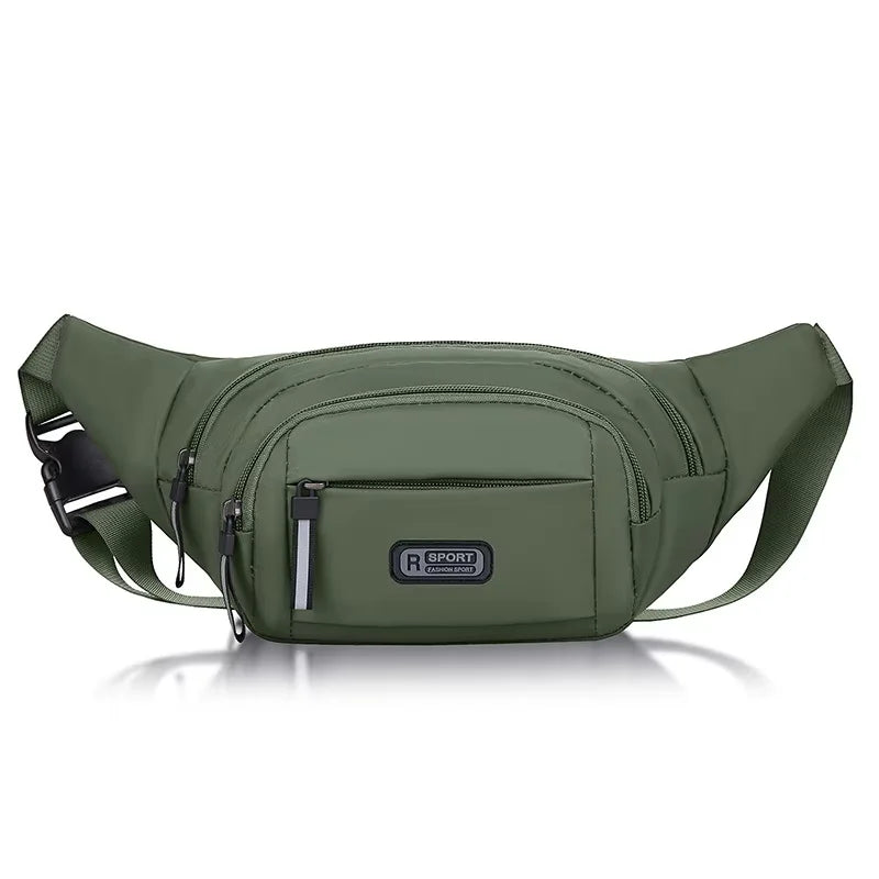 Crossbody Bag Outdoor Sports Multi Functional Waterproof Waist Bag Canvas Fit Mobile Waist Bag With Large Capacity For Men Women