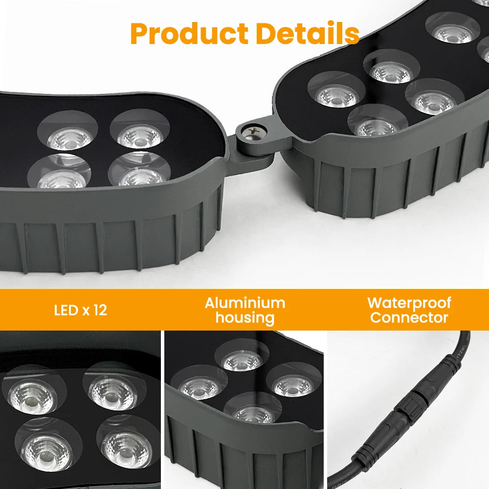 220V LED Tree Hug Lights IP65 Waterproof Outdoor Night Projection Spot Light For Home Decor Garden Park Yard Landscape Lamp
