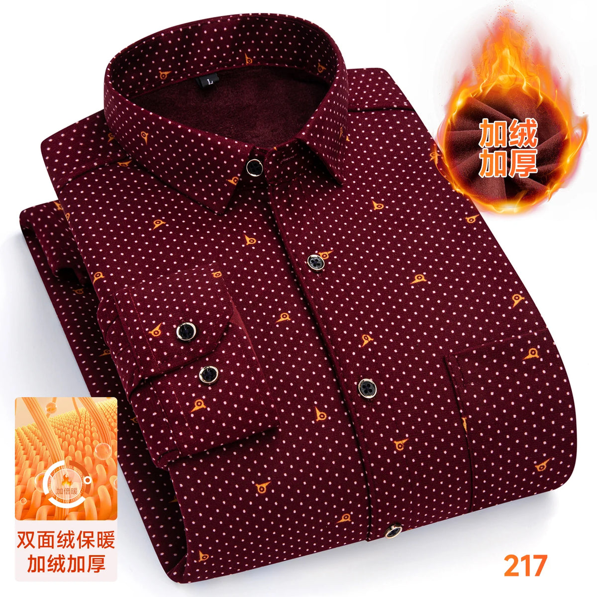 2025 Men's Autumn Winter Warm Long Sleeve Casual Plaid Shirts Thickern Fleece Check Shirts for Men Plus Size Male Office Clothes