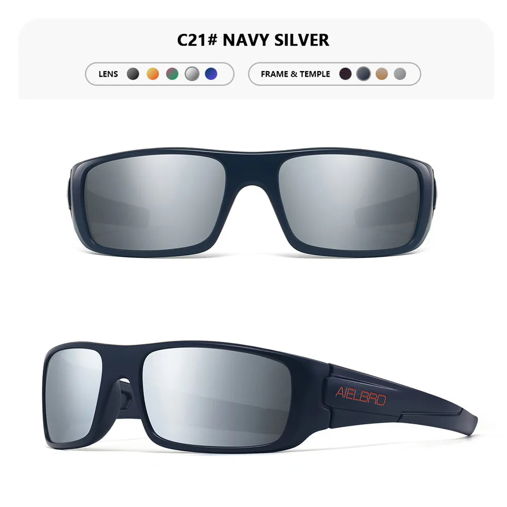 4PCS Sun Glasses – Unisex Square Frames with UV400 Lens, Perfect for Driving, Golf, Fishing All-Weather Outdoor Activities