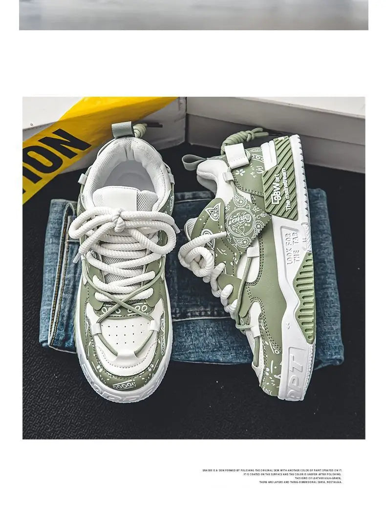 Men's Casual Sneakers Mesh Breathable Fashionable Lace Up Running Shoes 2026 Walking Daily Sneakers Jogging Training Footwear