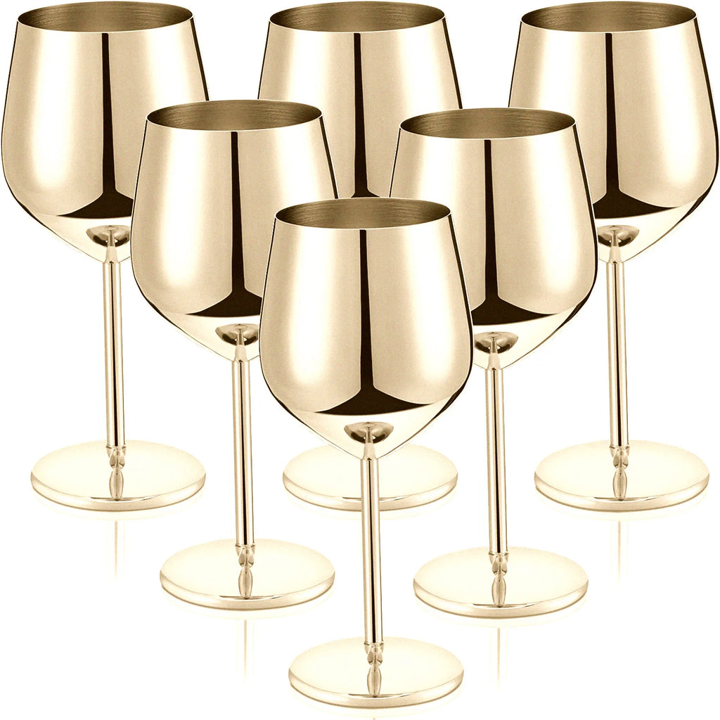 Unbreakable Wine Glasses Set Of 6 4/2 Stemmed Outdoor Wine Glasses Wedding Glasses Large Black Wine Goblets Polished Glassware