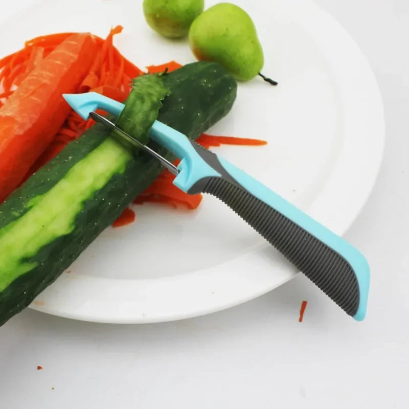 Reusable Kitchen Gadgets Stainless Steel Peeler Fruit Vegetables Cutter Peeling Knife