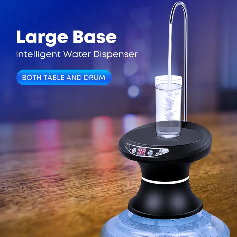 Smart Water Dispenser Pump Automatic Household Electric Drinking Water Pump USB Charging Tray Bottled Water Bsorber for Home