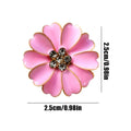Petal rhinestone cufflinks Button Covers Flower Shaped Button Cover Cufflinks for Women for Sewing Jeans Dress Fabric Blouse