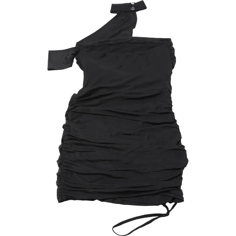 Leosoxs See Through Sexy Dress Women Y2K Cross Bandage Backless Halter Sleeveless Summer Trend Midnight Clubwear Mini Bodycon