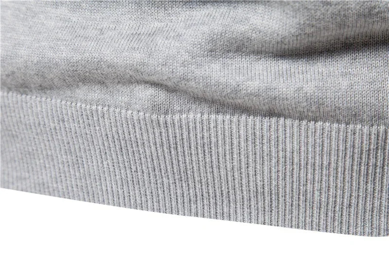 Pop European And American Young Men's Casual Knitted Sweater. New Autumn And Winter Style Striped Pullover Base Layer.