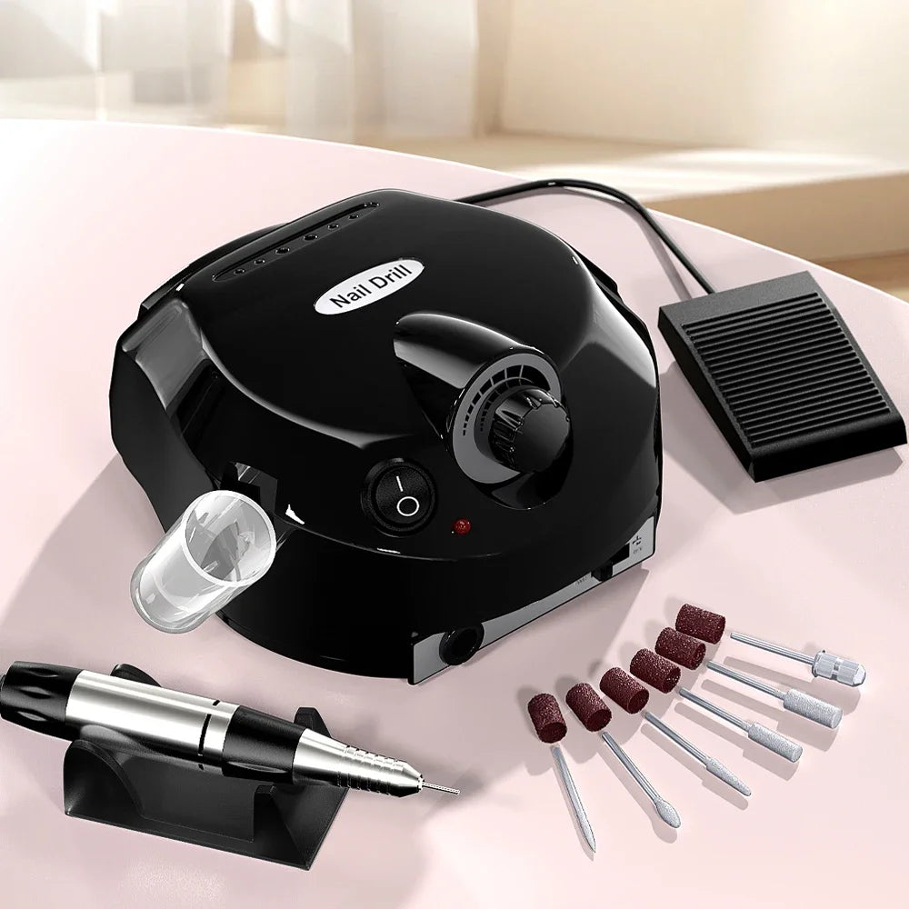 35000RPM Electric Nail Drill Machine Cutter Set Nail Gel Polisher Nail tools Salon Equipment Strong Polishing Tool Nail File Kit