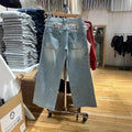 American Vintage Distressed Jeans Women Summer High Waist Pockets Straight Denim Pants Streetwear Loose Retro Baggy Trousers Y2K