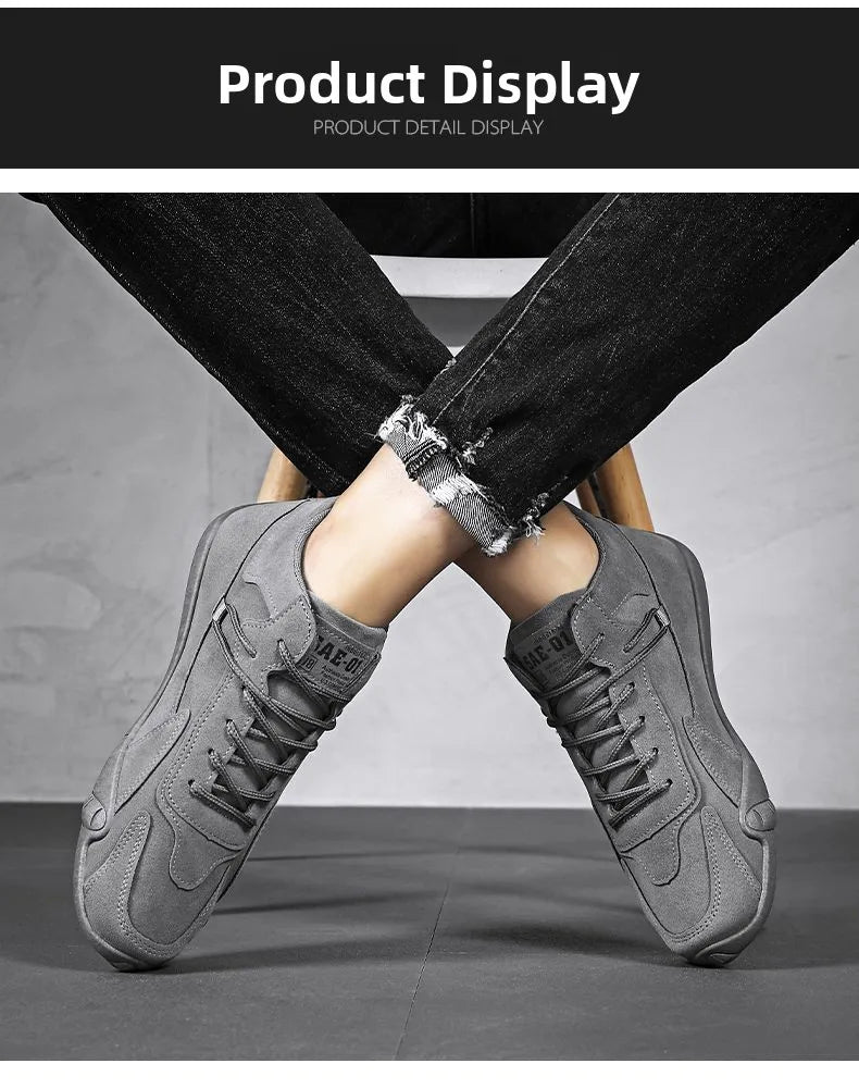 Men's Fleece Lined Safety Shoes Sporty Casual Warm Trendy High Top Work Boots Glued Sole round Toe Rubber Bottom Shoes