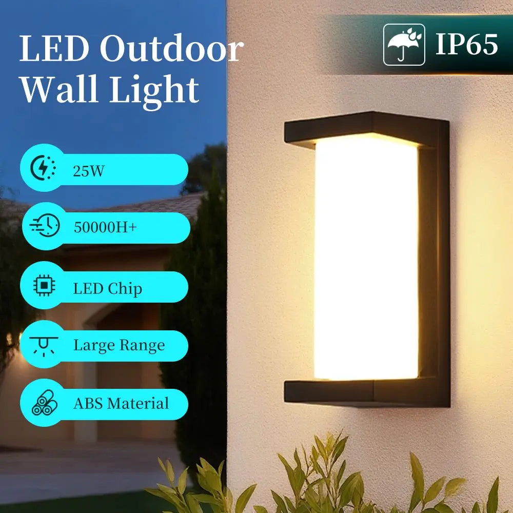 Outdoor LED Wall Lamp Waterproof Exterior Wall Light For Porch Garage Garden Courtyard Villa Indoor Wall Lamp Light 110V 220V