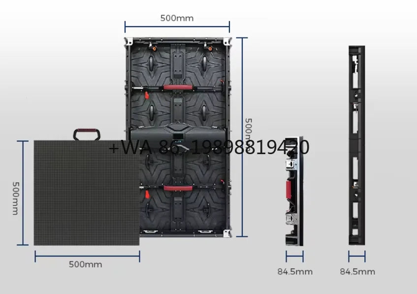 High Resolution Outdoor/Indoor P3.91 Micro Tile Led Display Screen, 500x500mm 500x1000mm for Corporate Lobby Control Room Museum