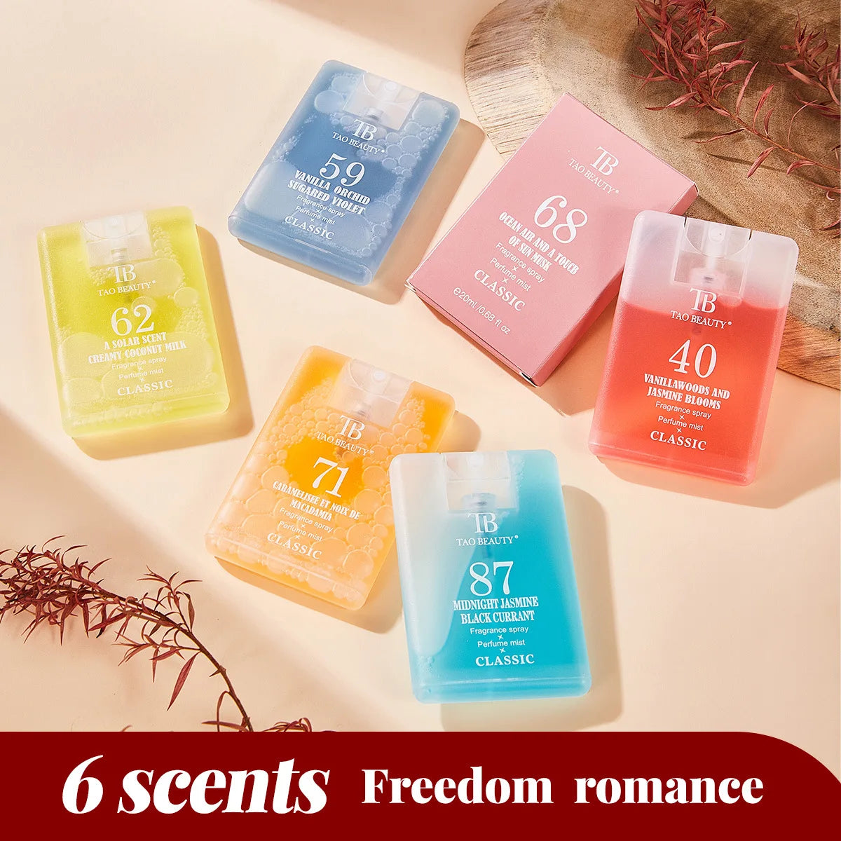 Floral Fruit Aroma Perfume Balm Long Lasting Body Fragrance Men Women Portable Fragrance Spray Deodorant Spray Travel Size