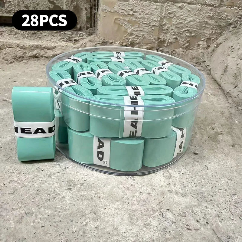 28pcs New Style Laminated Sticky Tennis Badminton Racket Overgrip Fishing Rod Wrapping Tape Quick-drying Breathable