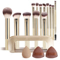 13Pcs Professional Makeup Brush Set Foundation Concealer Powder Eyeshadow Blush Kabuki Blending Full Face Beauty Tool