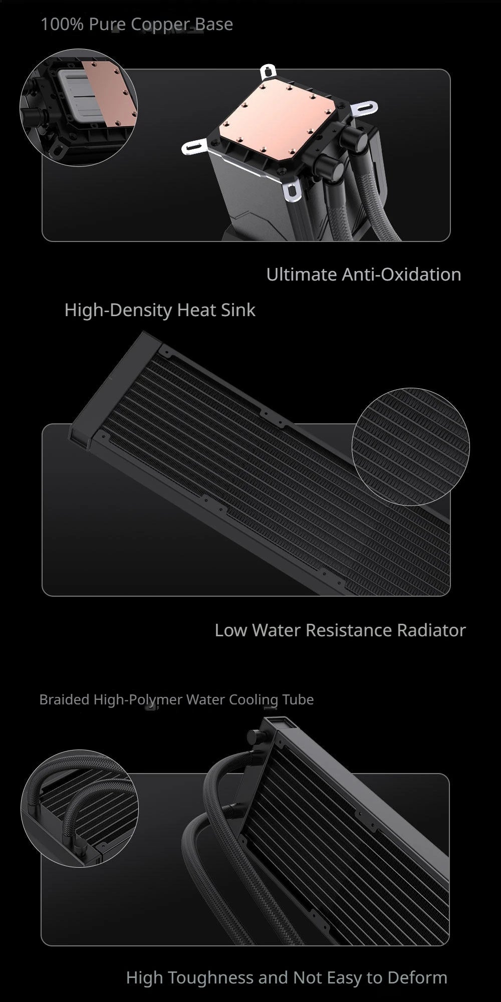 LOVINGCOOL SC70 360 ARGB CPU Liquid Cooler Radiator 6.67-Inch Naked-Eye 3D Super Large Frameless Curved Screen Water Cooler