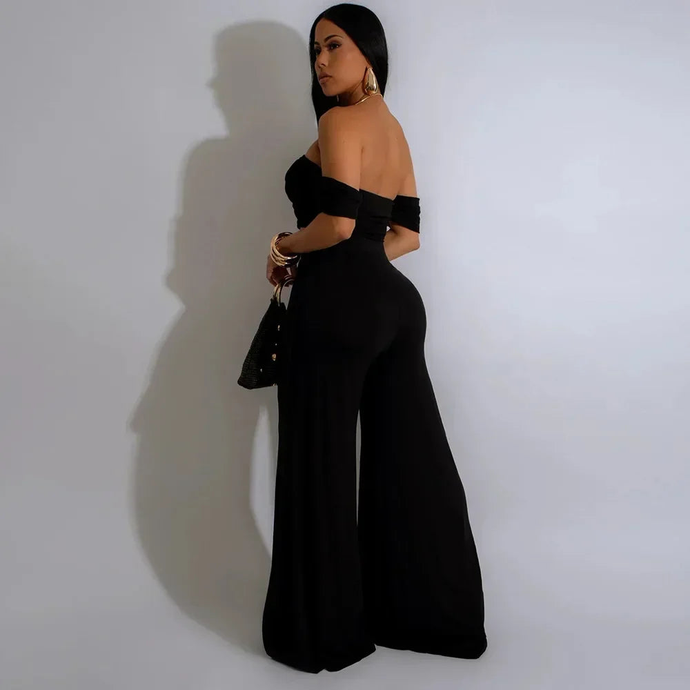 Women's Set Short Sleeve Slash Neck Ruched Tops and Wide Leg split Pants 2025 Street Two 2 Piece Sets Outfit Tracksuits