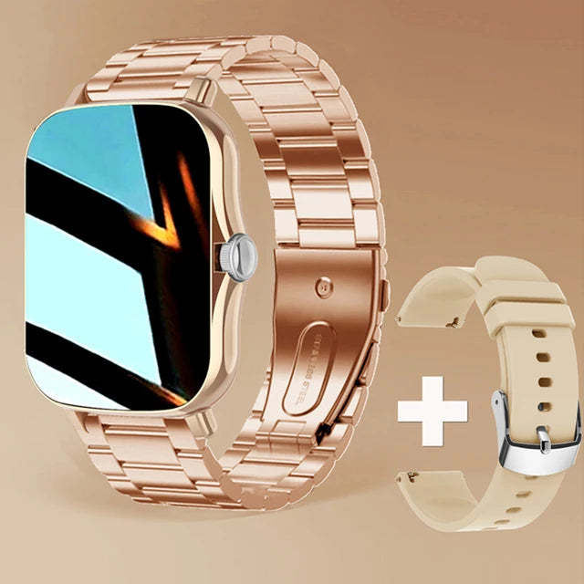 New Smart Watch Android Phone 1.44''Inch Color Screen Bluetooth Call Blood Oxygen/Pressure Monitoring Smart Watch Women Men HT30