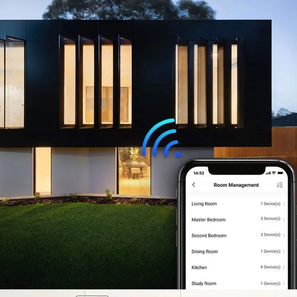 US Plug WiFi Smart Light Switch Single Open App Control Touch Sensor Switch Touch Control Remote Control Wall Switch Smart Home