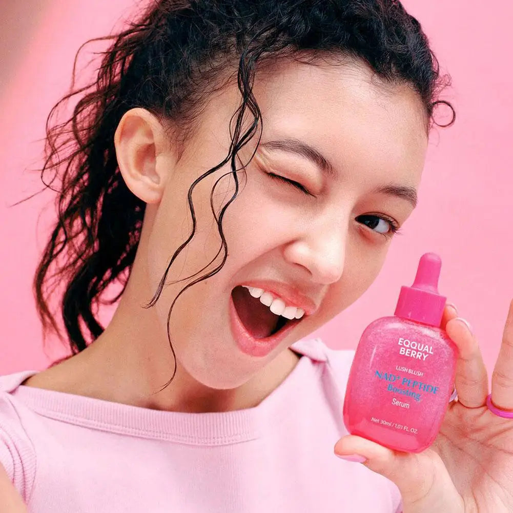 EQQUALBERRY NAD+ Peptide Boosting Smoothie Serum for Face, Neck & Body with Niacinamide & Hyaluronic Acid, Pore & Wrinkle Korea