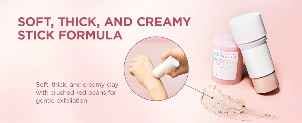 SKIN1004 Poremizing Quick Clay Stick Mask Korean Face Deep Cleansing Shrink Pores Skincare Sebum Control Pink Mud Mask Skin Care