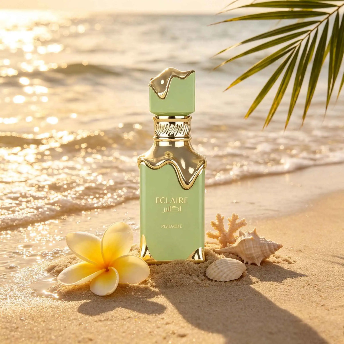 Stunning Middle‑Eastern Perfume Set With Mint‑green & Dripping‑gold Craft. Unique Gentle Pistachio Gourmand Scent. Great For Personal Use, Ideal Distinctive Gift For Birthdays And Holidays.