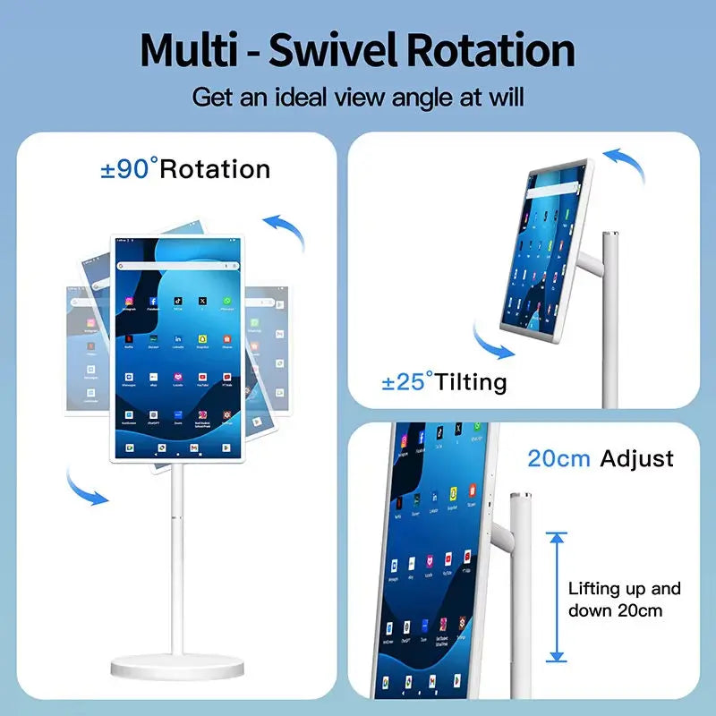 Indoor Interactive Android 12-Standard TV Portable Smart Display LCD Touchscreen