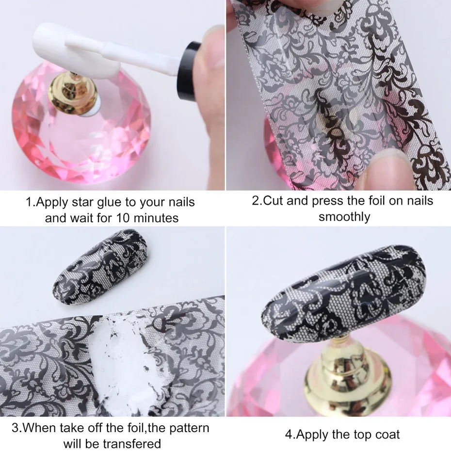 1Box Leopard Print Transfer Nail Foils Sticker Sexy Wild Animal Pattern Design Transfer Decals Sliders DIY Manicure Decoration