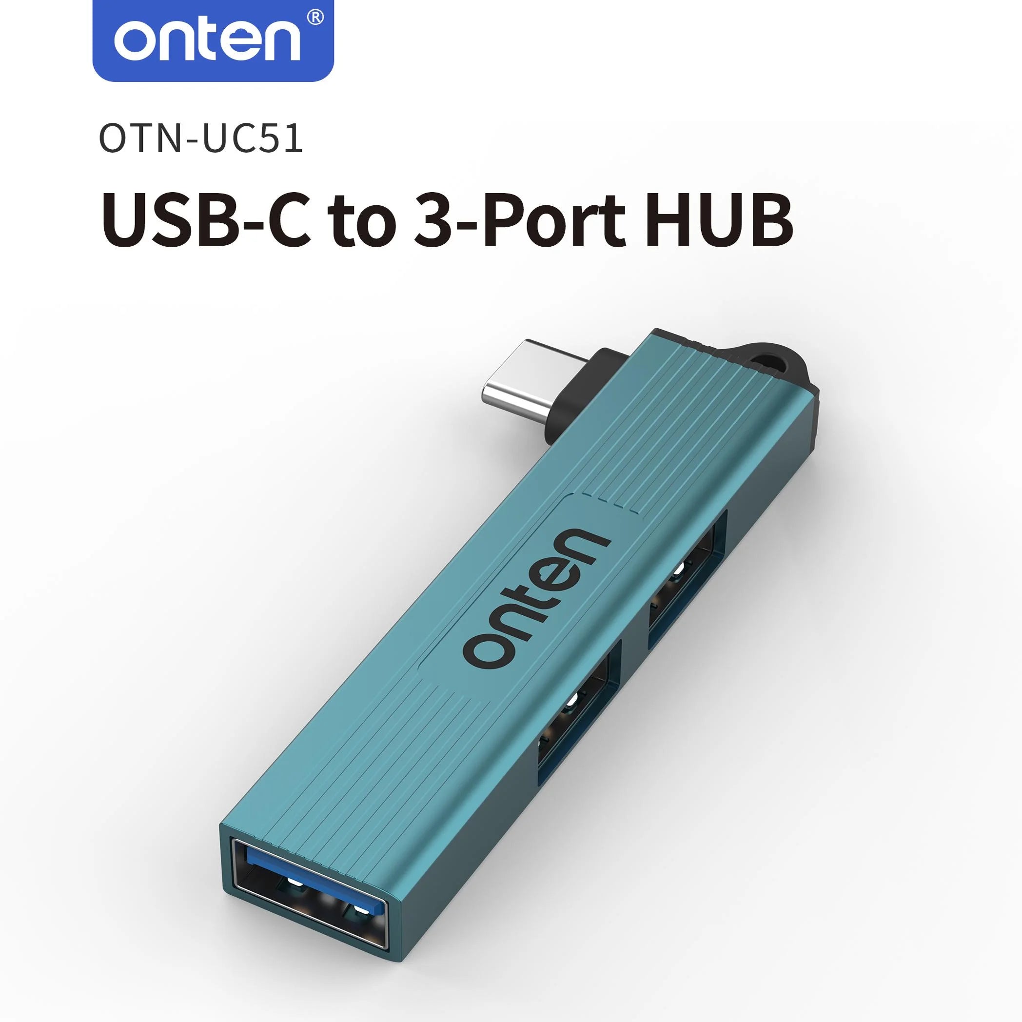 ONTEN 3 in 1 USB HUB USB 3.0/Type-C 3.0 To 3 USB/Type-C Splitter Hub Speed 5.0Gbps 3 Port Type C HUB for PC Laptop Notebook