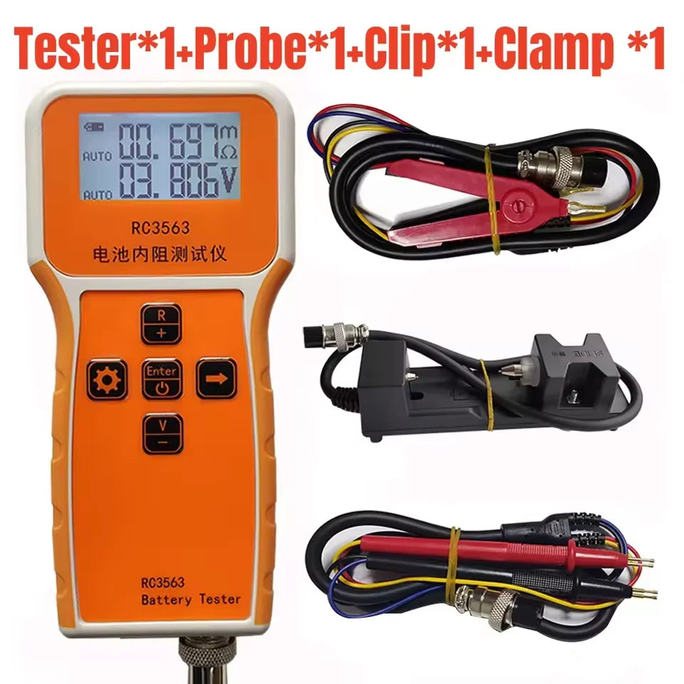 RC3563 Battery Voltage Internal Resistance Tester High-precision Trithium Lithium Iron Phosphate 18650 Battery Tester Ohmmeter