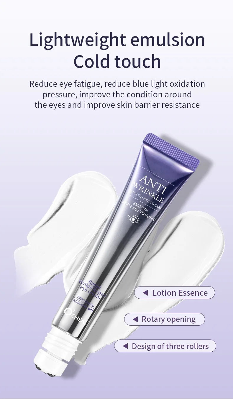 2 PCS Rollerball Eye Cream Walking Beads Massage Eye Serum Moisturizing Hydration Nourishing Reduce Dryness
