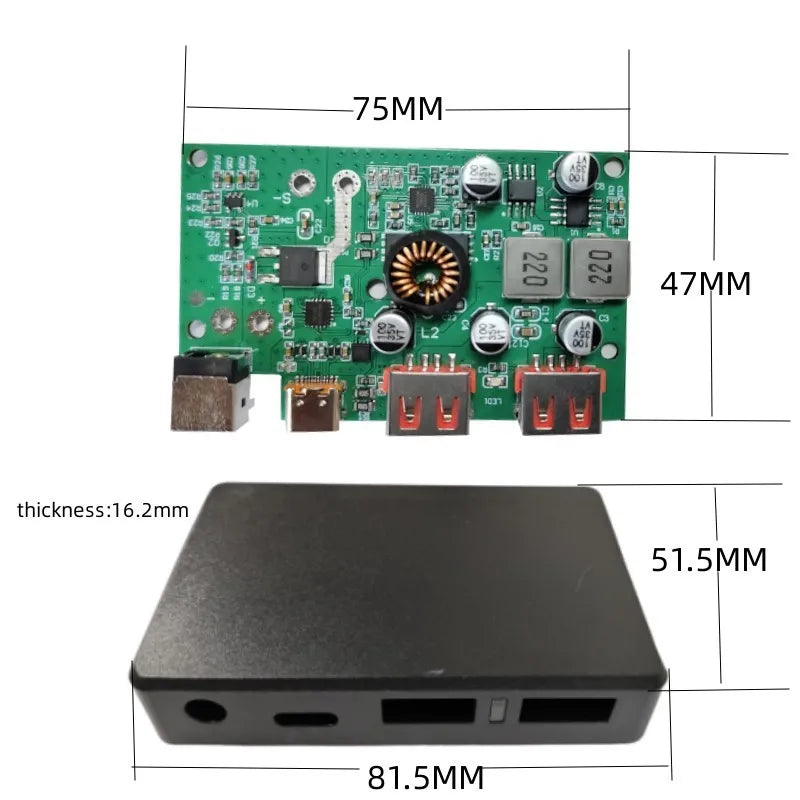 DIY Solar Controller  5V 9V 12V TYPE-C USB-1/USB-2Output Port Voltage Stabilizer Solar Panel Regulator