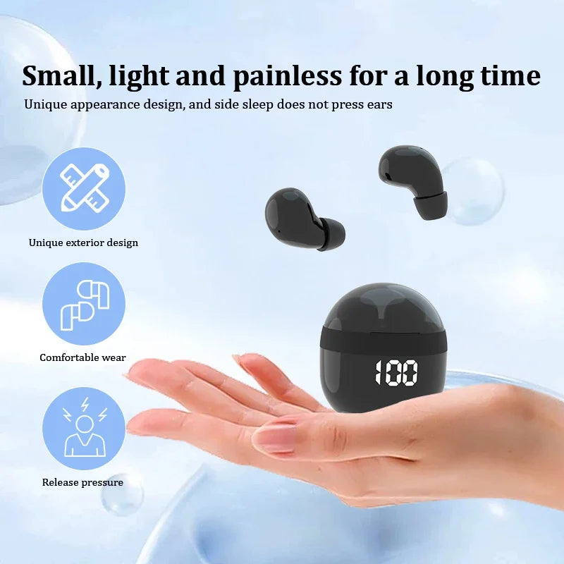 Wireless In-ear Headphones Bluetooth 5.4 Earphone Control Sport Headset Waterproof Microphone Music for Tumbler Design Mini Tiny