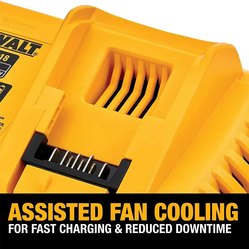 DEWALT Original Charger DCB1102 DCB1104 DCB118 220V Lithium Ion Battery Charger Fan Cooled Fast 12Charger